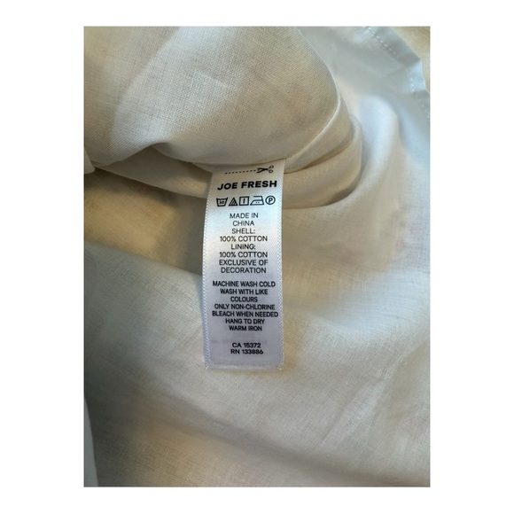 Jillian Harris X Joe Fresh Tiered Cotton Floral Mini Dress - Size Large - Picture 8 of 16